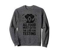 Dog Food Inspector Joke Tee with Lab Humor and Cute Retrieve Felpa