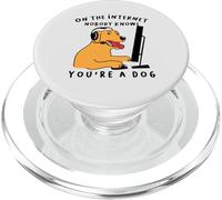 Dog Gamer Su Internet, nessuno sa che sei un cane PopSockets PopGrip per MagSafe