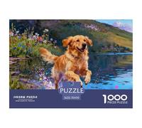 Dog, Gioco Di Puzzle Da 1000 Pezzi, Attività Creativa E Calmante, Pezzo D’arte, Adatto Dai 10 Anni, Painted Style Animal, 70x50cm/1000pcs