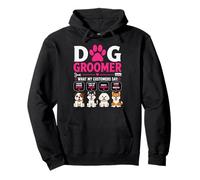 Dog Groomer Cosa Dicono i Miei Clienti Felpa con Cappuccio
