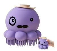Dog Grooming Brush | Dog Bath Scrubber | Long Haired Dogs Brush | Octopus Pet Brush | Dog Soap Dispenser Brush Gentle Octopus Shaped Design For Massaging Grooming