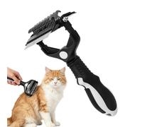 Dog Grooming Brush Metal Teeth Non Slip Undercoat Rake Comb | Metal-tooth Undercoat Rake Gently Removes Loose , Reduces Shedding, And Features A Comfortable Non-slip Grip.