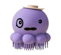 Dog Grooming Brush, Octopus Shape Pet Bath Scrubber with Soap Dispenser, Massage Comb for Long and Short Haired Dogs, Cats, Effective Cleaning Brush for Pet Hair Removal, 3.15x3.27 in