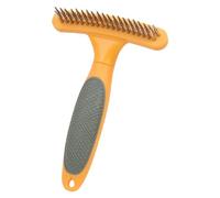 Dog Grooming Comb, Dog Comb, Dog Combs for Grooming, Dog Comb for Matted Hair, 11.1x16.4x4.3cm, Puppy Grooming Rake Gentle Dematting Comb for Dogs Effective Deshedding Comb, Blue and Orange