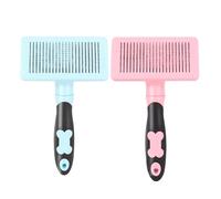 Dog Grooming Detangling Comb, Non-Slip Ergonomic Handle Design, Double-Sided Teeth For Shedding And Mat Removal, Made Of Rubber Stainless Steel Pp Material, 6.89x3.94in