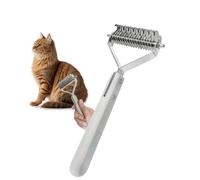 Dog Grooming Rake, Deshedding Brush, 7.56x3.43 Inches Size Double Sided Grooming Comb, Pet Supplies for Dogs, Cats, Medium Large Breeds, Long and Short Hair Coat Care