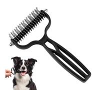 Dog Grooming Rake - Pet Massage Comb | Stainless Steel Grooming Tool for Removing Loose & Undercoat, Suitable for Dogs, Cats & Long-Haired Pets