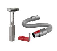 dog grooming vacuum attachment, Spazzola for aspirapolvere for cani con tubo di prolunga, compatibile con Dyson V7, V8, V10, V11, V12, V15, cattura i peli morti degli animali a pelo lungo.,for Groomi