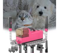 Dog Grooming Vacuum Cleaner, Dog Grooming Kit with Pet Clipper, 12,000Pa Dog Pet Hair Grooming Vacuum Cleaner, Low Noise Home Cleaning Tool