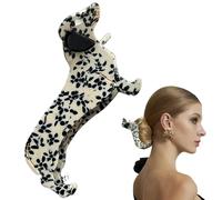 Dog Hair Clips, Dachshund Hair Accessories, 3,15 x 1,77 pollici Cartoon Stylish Ponytail, Bun Holder Gift for Thanksgiving & Holidays, Women, and Puppy Lovers