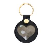 Dog Hair Collector Key Chain, Memorial Heart Shape Pendant Keyring, Pet Keepsake Charm, Portable and Lightweight for Backpack, Purse, Bag, Remembrance, Women, Men, 3.35x1.97 inches