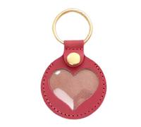 Dog Hair Collector Key Chain, Memorial Heart Shape Pendant Keyring, Pet Keepsake Charm, Portable and Lightweight for Backpack, Purse, Bag, Remembrance, Women, Men, 3.35x1.97 inches