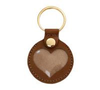 Dog Hair Collector Key Chain, Memorial Heart Shape Pendant Keyring, Pet Keepsake Charm, Portable and Lightweight for Backpack, Purse, Bag, Remembrance, Women, Men, 3.35x1.97 inches