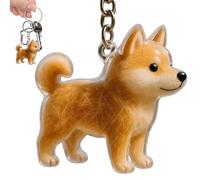 Dog Hair Collector Key Chain, Pet Hair Bottle Storage Pendant Box, 1.97x0.79x1.18 Inches Compact Puppies Memorial Charm for Wallet, Purse, Girls, Men, Women, Boys, Keepsake Holder