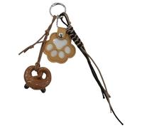 Dog Hair Collector Keychain, Lightweight Collector Keyring For Families, Cat Paw Shaped Keychain Keepsake, Home Pet Accessory Life Home Paw Puppy Memories, Giallo, Consulte la descripción