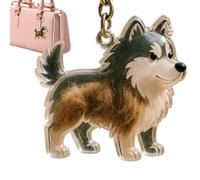 Dog Hair Collector Keychain, Small Puppy Shaped Keyring, 1.97x0.79in Pet Keepsake Bottle, Portable Pendant Box, Hair Storage Charm for Wallet, Purse, Girls, Boys, Men, Women
