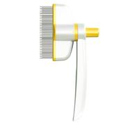 Dog Hair Comb Rotation Design Round Steel Teeth Release Button