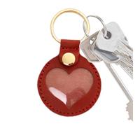 Dog Hair Key Chain, Cute Keepsake Keyring, Memorial Pendant Accessory, Heart Shape Charm, Pet Hair Souvenir for Backpacks, Men's Purses, Women's Bags, and Sentimental Collections, 3.35x1.97 Inches