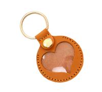 Dog Hair Key Chain, Cute Keepsake Keyring, Memorial Pendant Accessory, Heart Shape Charm, Pet Hair Souvenir for Backpacks, Men's Purses, Women's Bags, and Sentimental Collections, 3.35x1.97 Inches