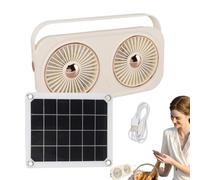 Dog House Fan, Fan Solari Per La Casa - Solar Green House Fan,20 W Risparmio Energetico Con Batteria Portatile Soffiante Per I Servizi igienici Del Granaio Di Bestiame Da Campeggio Garage