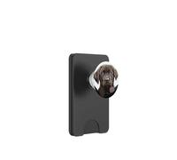 Dog In Pocket - Cucciolo di cioccolato da laboratorio PopSockets PopWallet per MagSafe