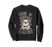 Dog is Friendly I Am Not Dog Mom Amante dei cani Amante degli animali Felpa
