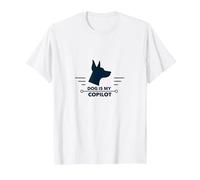 Dog Is My Copilot - Avventura di Viaggio per Gli Amanti degli Animali Domestici Maglietta, Uomo, Bianco, XXL
