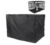 Dog Kennel Cover - Private Cage Cover Cloth Silver Coated | Flexible And Practical Protective Crate Covers With Double Door, Waterproof Anti-UV Crate Supplies Zipper For Privacy Protection, Relax