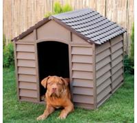 DOG KENNEL CUCCIA PER CANI CANE 86X84,5X82 TAGLIA GRANDE RESINA FACILE DA MONTAR