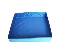 Dog Kiddie Pool - Doggie Swimming Pool | Pet Swimming Pool, PVC Square-Shaped Folding Dog Bath Pool, Anti-Slip Non-Gonflatable Pet Puppy Bathing Tub for Small Puppy Cats Other Animals