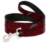 Dog Leash 6-FEET A NIGHTMARE ON ELM STREET/Freddy's Hand Scratching Reds/Black/G