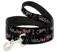 Dog Leash 6-FEET A Nightmare on Elm Street READY OR NOT HERE I COME/Freddy Silho