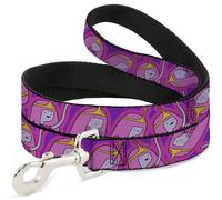 Dog Leash 6-FEET Adventure Time Princess Bubblegum Poses Collage Lavender WIDE 1