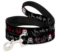Dog Leash 6-FEET Angry Girl/Mad As Hell/You Make Me Sick