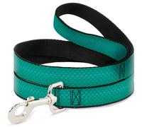 Dog Leash 6-FEET Ariel's Scales Turquoise Blues WIDE 1.5"