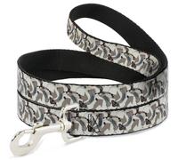 Dog Leash 6-FEET Avatar the Last Airbender Appa Pose Stacked WIDE 1.5"