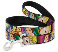 Dog Leash 6-FEET Beauty & the Beast Be Our Guest Scenes