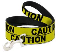 Dog Leash 6-FEET CAUTION Yellow/Black