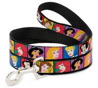 Dog Leash 6-FEET Disney Princess Blocks WIDE 1.5"