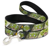 Dog Leash 6-FEET DR. STONE Title Logo and Suika Pose Blocks WIDE 1.5"