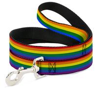 Dog Leash 6-FEET Flag Pride Rainbow NARROW 0.5"