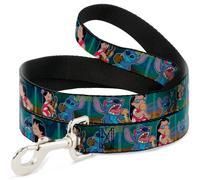 Dog Leash 6-FEET Lilo & Stitch 5-Scene Blocks NARROW 0.5"
