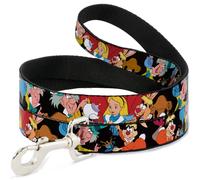 Dog Leash 6-FEET Mad Hatter's Tea Party Poses NARROW 0.5"
