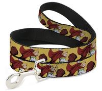 Dog Leash 6-FEET My Hero Academia Mirio Togata Upper Cut Pose Yellow NARROW 0.5"