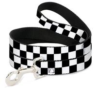 Dog Leash 6-FEET Olde Scotland Yard Checker Midnight Blue/White