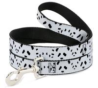 Dog Leash 6-FEET Panda Bear Spots WIDE 1.5"