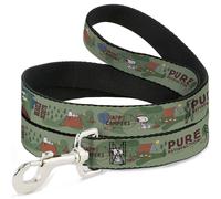 Dog Leash 6-FEET Peanuts HAPPY CAMPER BEAGLE SCOUTS Scenes