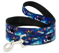 Dog Leash 6-FEET Peter Pan Flying Scene WIDE 1.5"