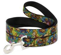 Dog Leash 6-FEET Scooby Doo and Shaggy Poses/Munchies Tie Dye Multi Color
