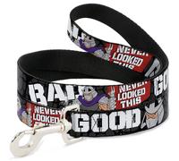 Dog Leash 6-FEET Shredder Poses BAD NEVER LOOKED THIS GOOD NARROW 0.5"